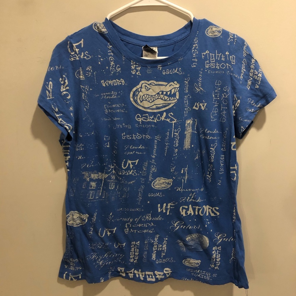 Florida Gators all over print t shirt blue